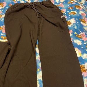 Scrub bottoms bought for school then later wore for work. I outgrew them.